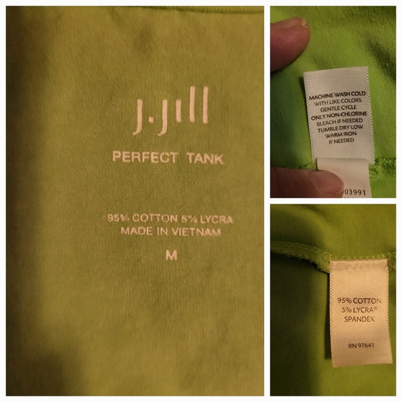 J.Jill Perfect Tank Lime Green Medium - Picture 2 of 2